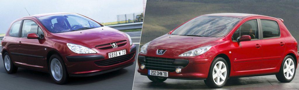 Différentes phases Peugeot 307